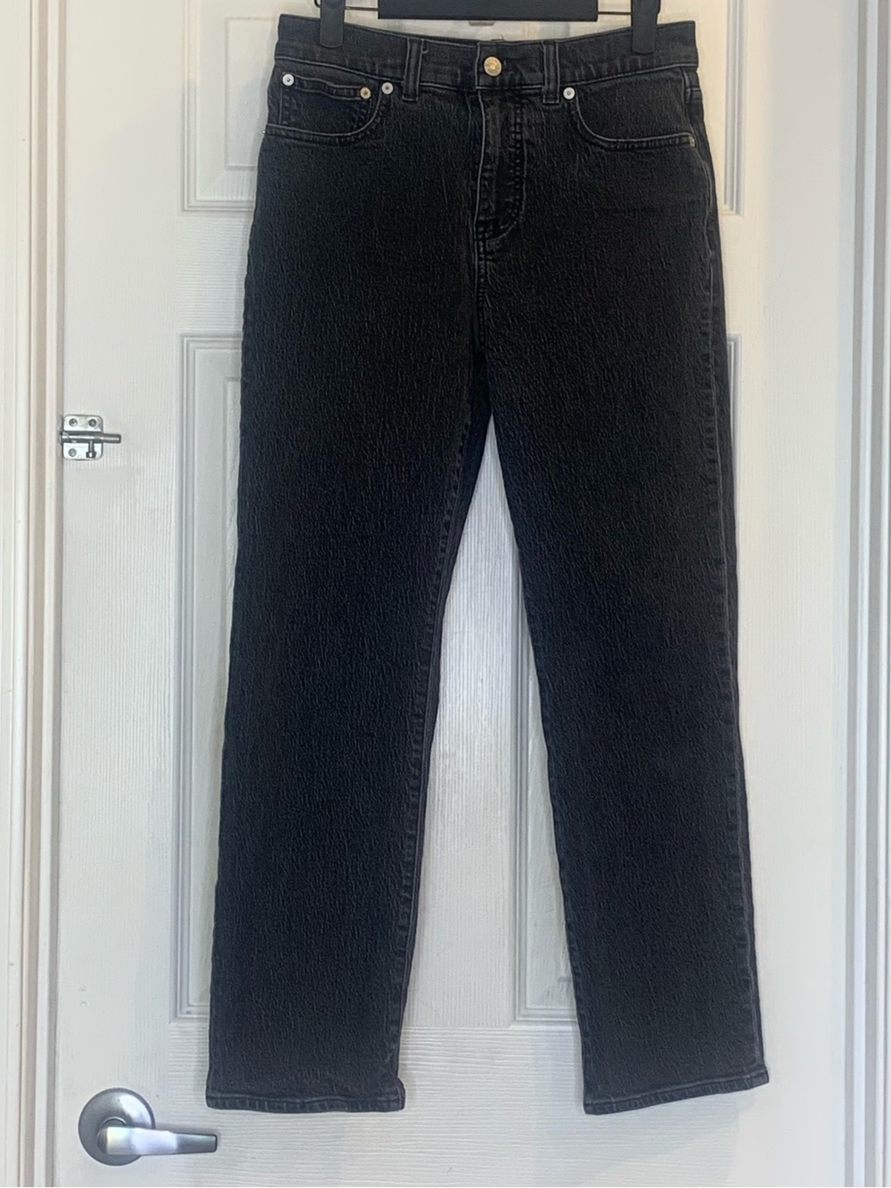 Madewell 90s Straight Black Jeans Size 27P